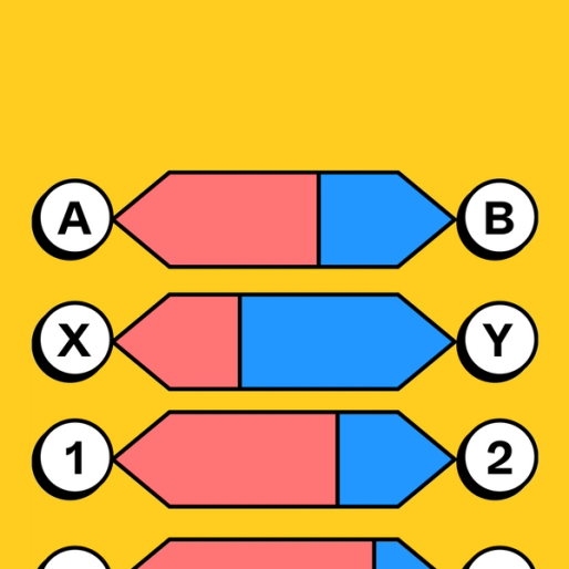 this or that diagram with multiple rows and votes on the options