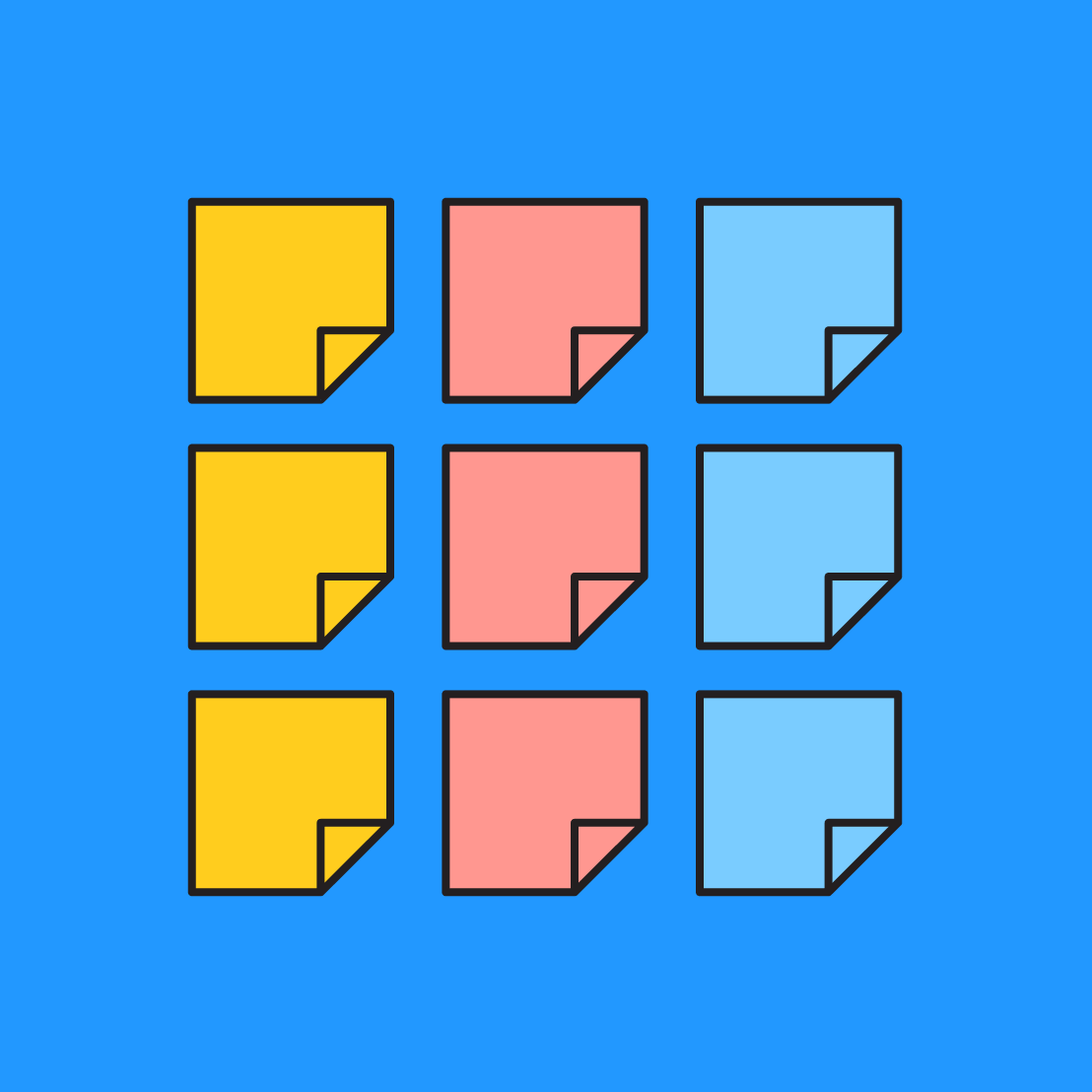 Virtual Sticky Notes Free Template FigJam