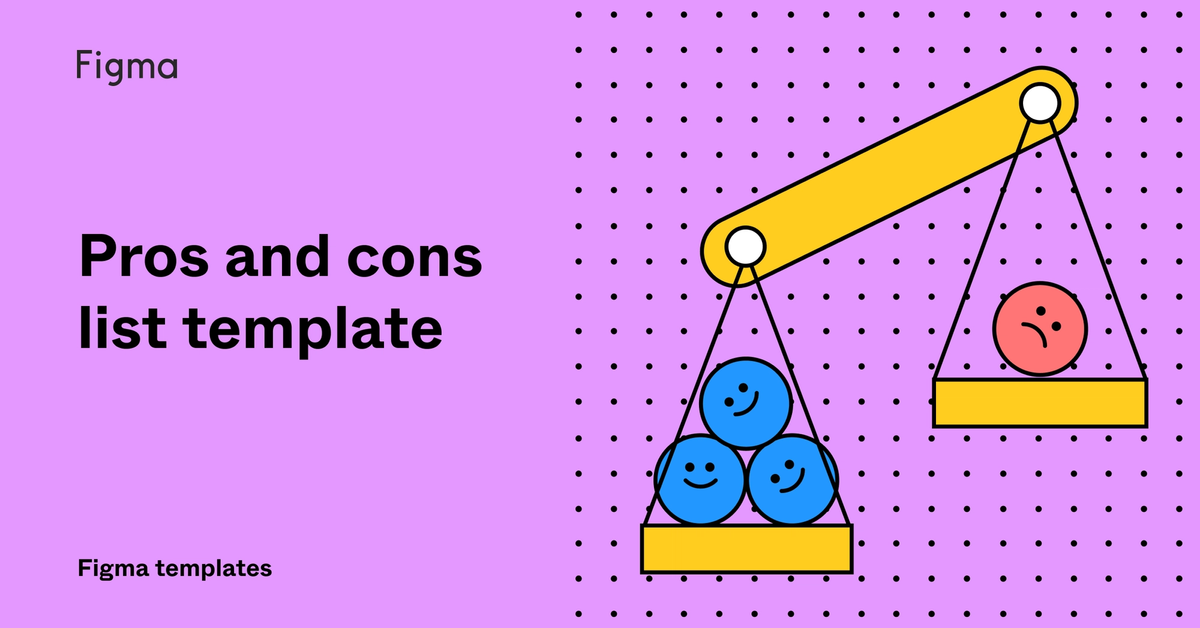 Pros And Cons List Template FigJam