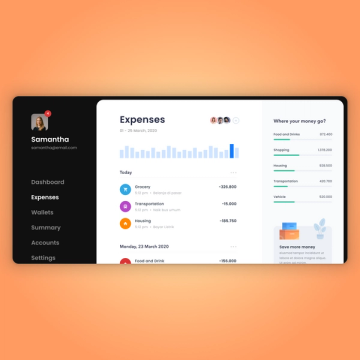 daily expenses dashboard