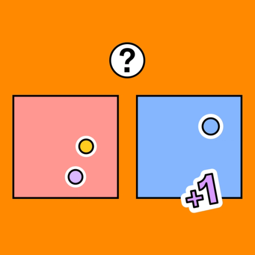 two boxes with a question mark above them and FigJam's collaboration tools