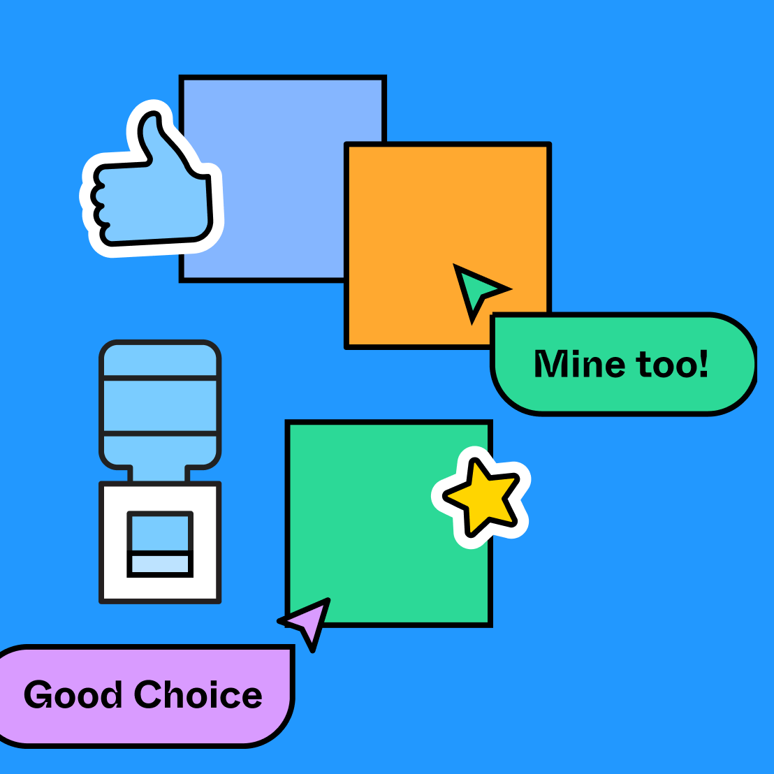 Water Cooler Conversations Free Template FigJam