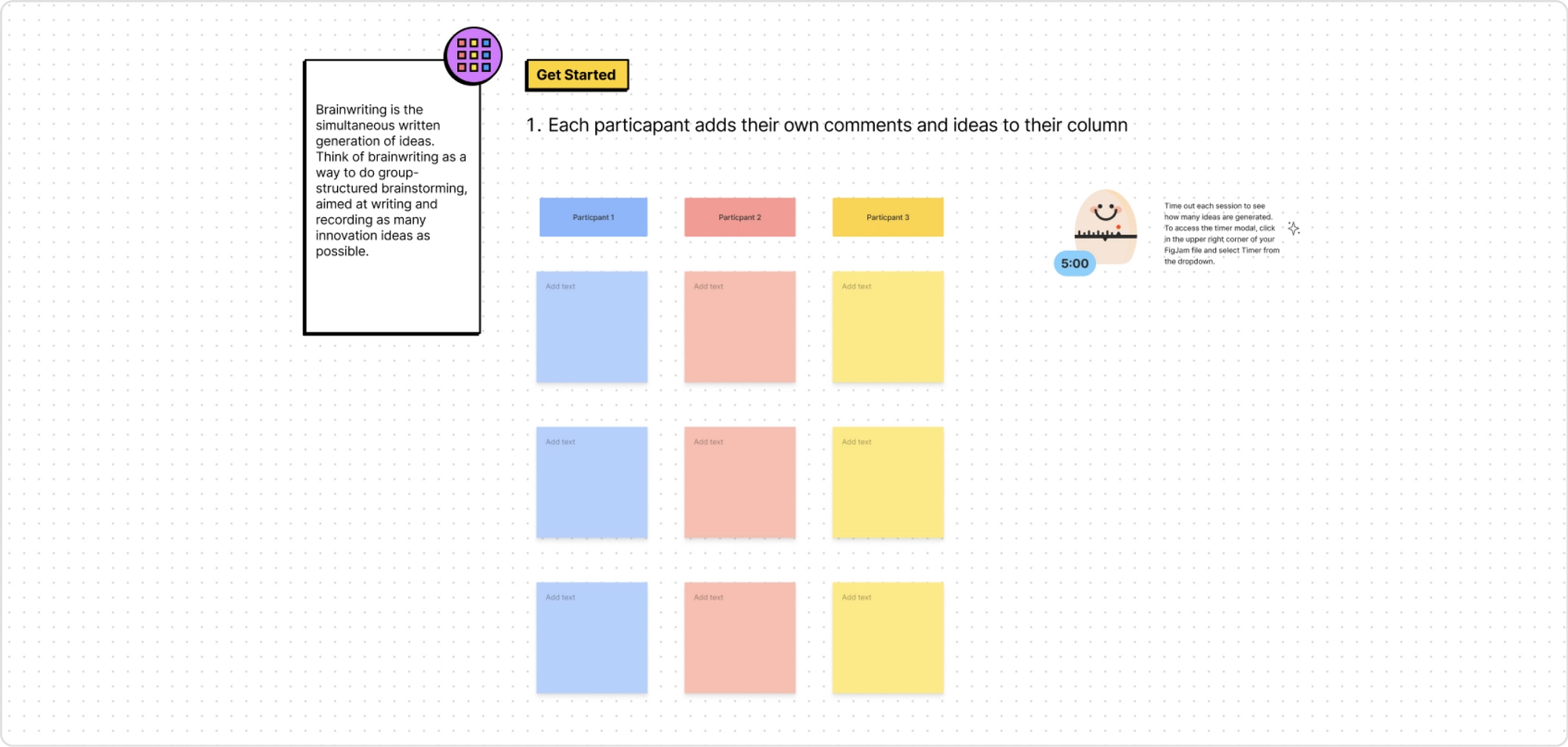brainwriting template