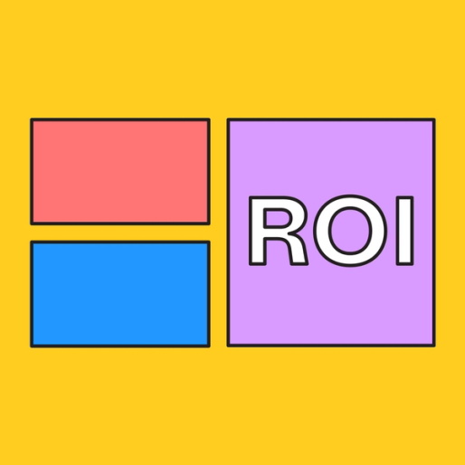 several large rectangles and a square that says "ROI"