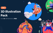 SALY - 3D Illustration Pack