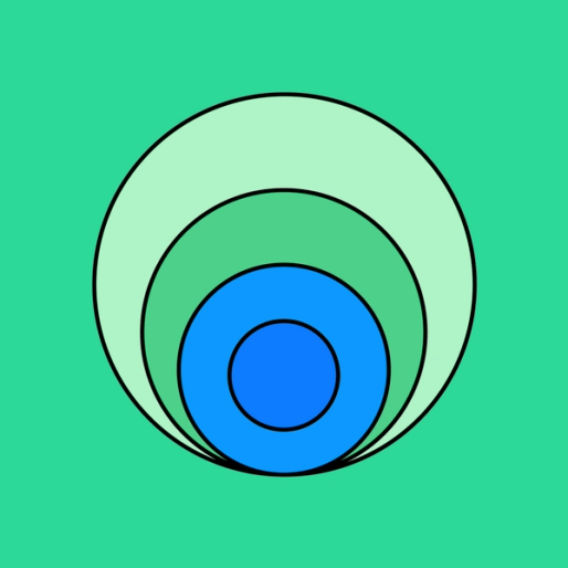 green and blue euler diagram