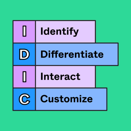 IDIC acronym within long rectangles