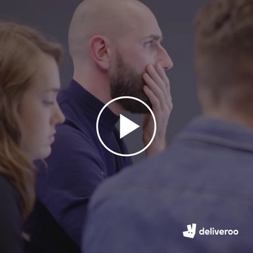 Deliveroo video overlay upon click