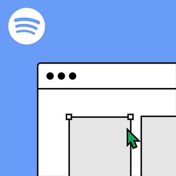 Image of browser illustration with Spotify logo linking to Community file