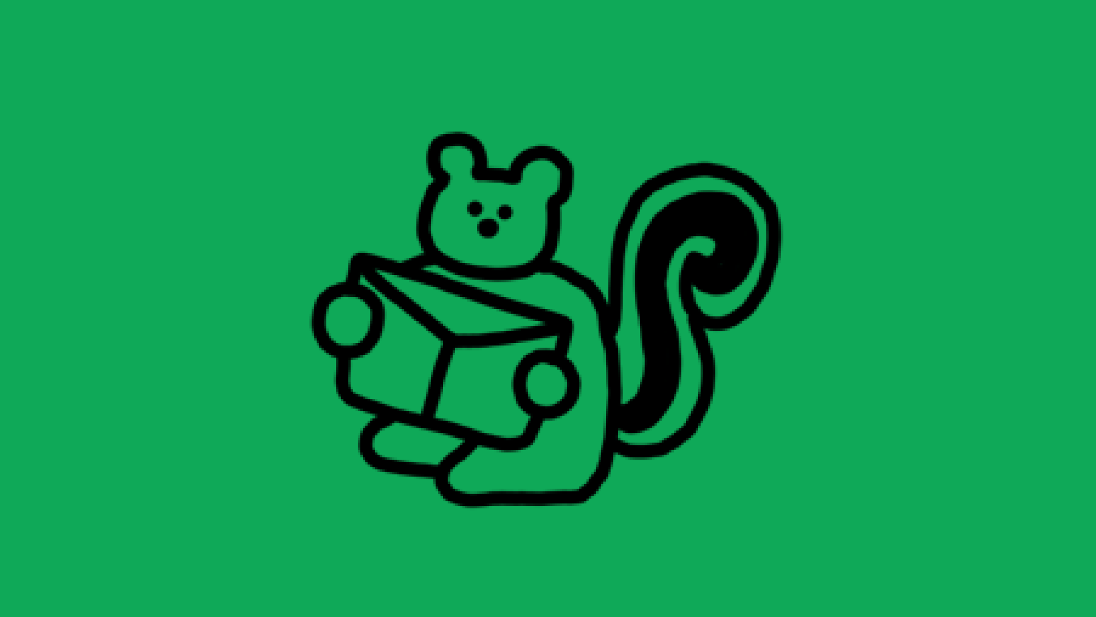 A squirrel holds an envelope in its paws