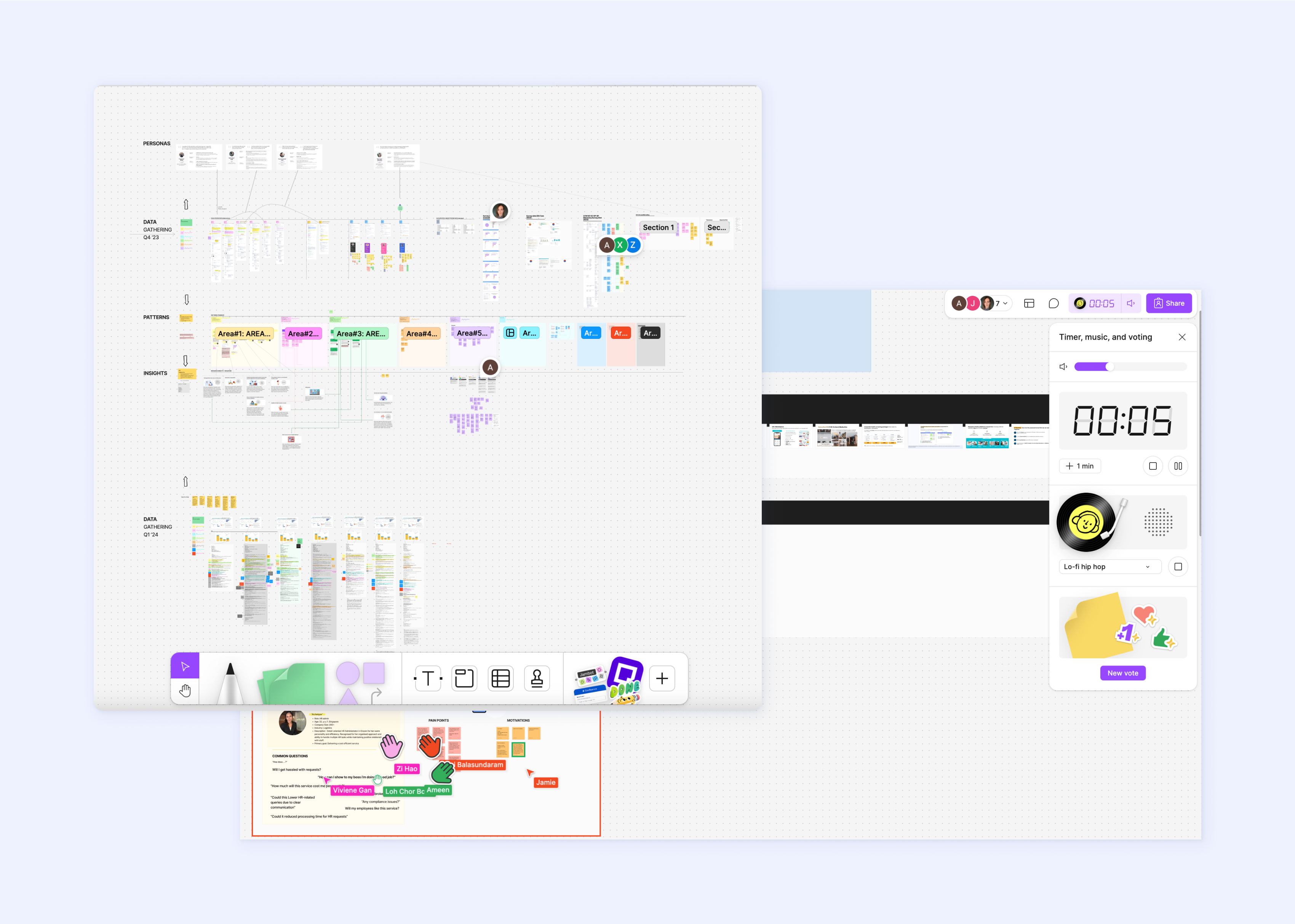 An example of Doctor Anywhere's FigJam board