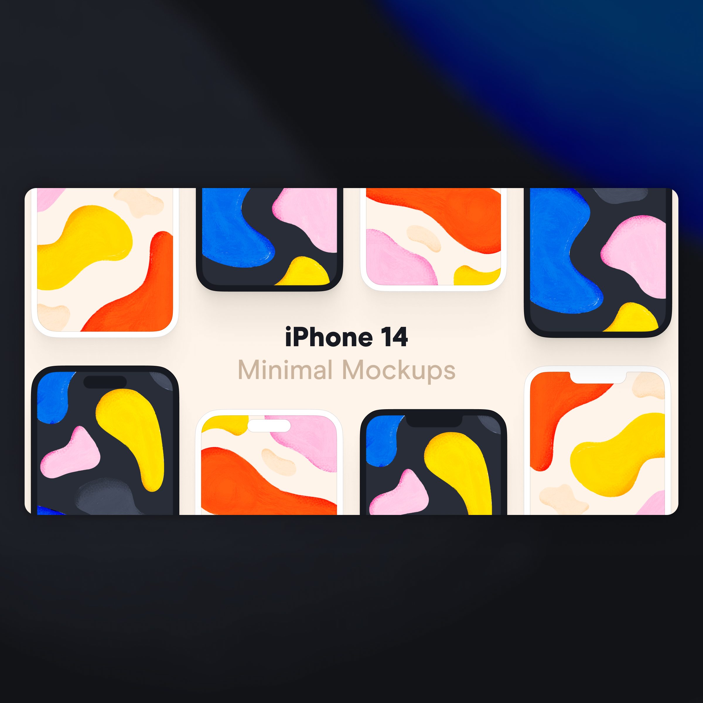 minimalistic iphone mockup