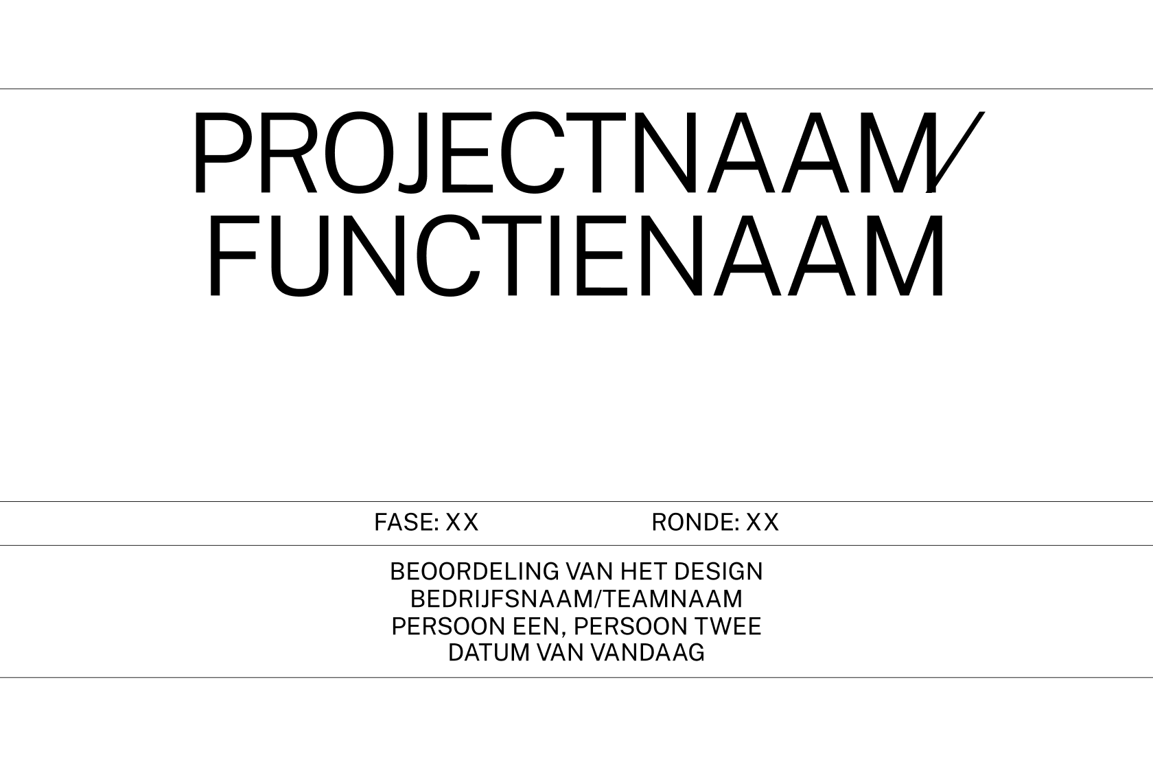Projectnaam