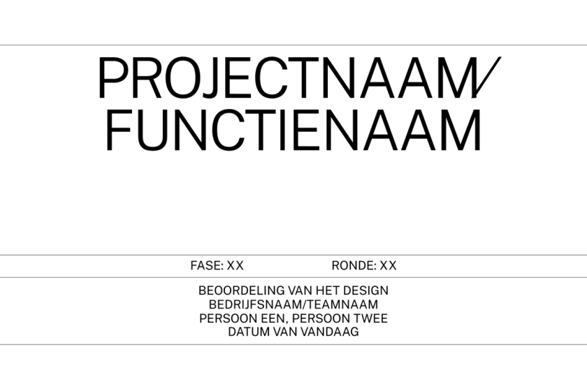 Projectnaam