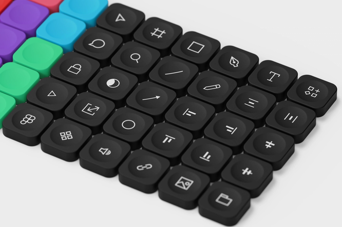 Figma keycaps for the Figma Creator Micro keyboard.