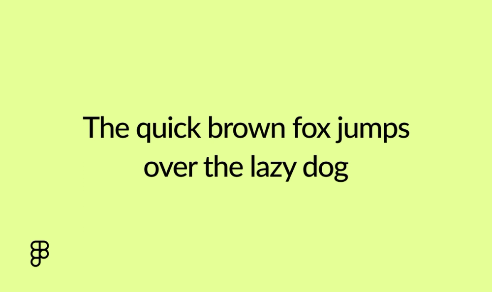 Example text showing Lato font. 