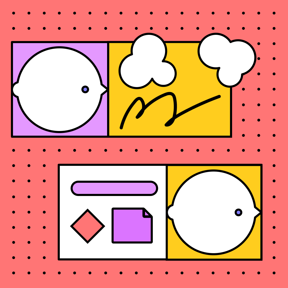 Brainstorming with an empathy map template