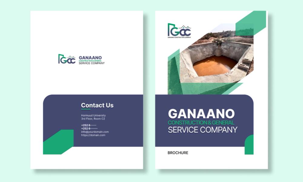 Screenshot of modern A4 business brochure