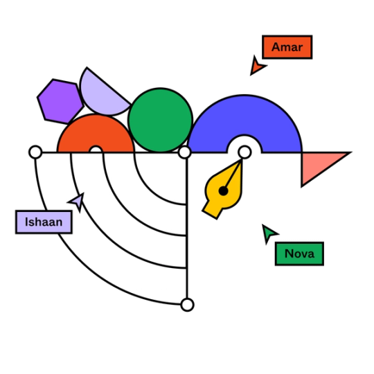 Cursors creating icons together