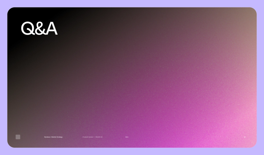 Presentation idea: allow for multiple Q&A sessions