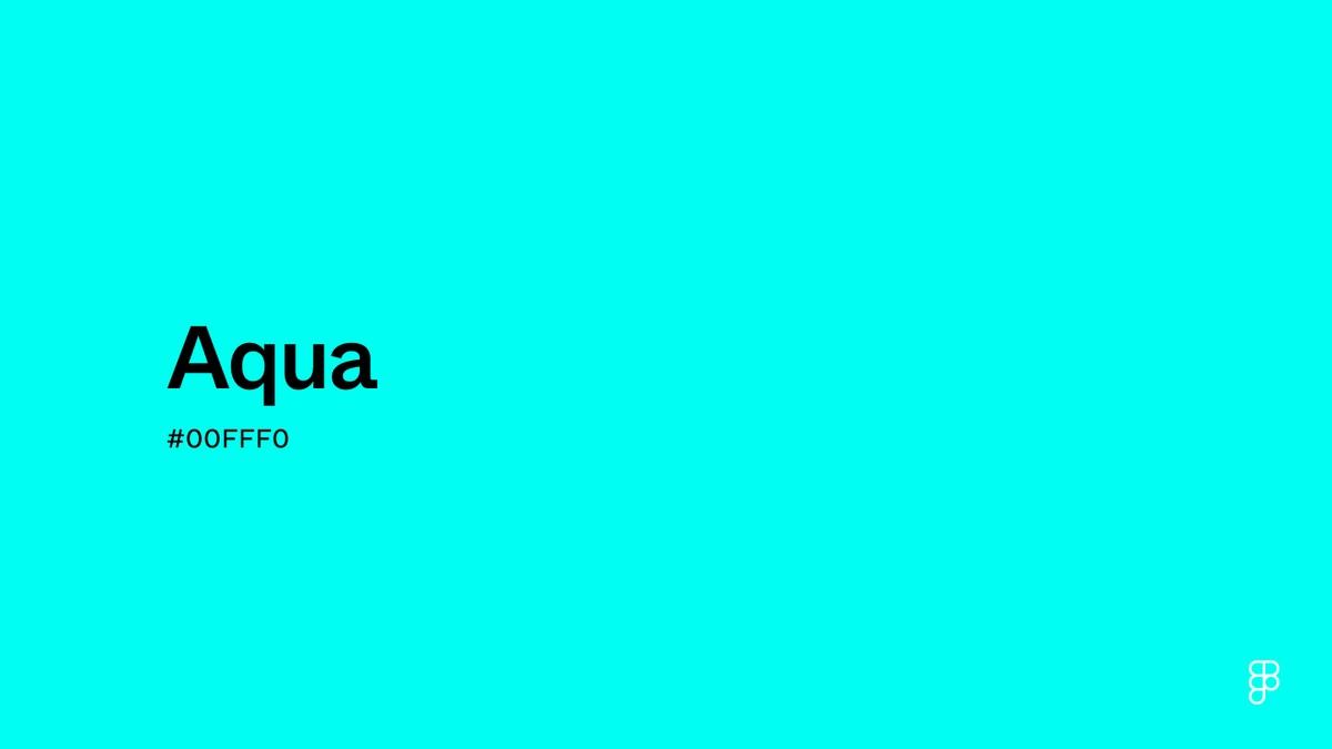 Aqua Blue Html Color Aqua Color: Hex Code, Palettes & Meaning | Figma