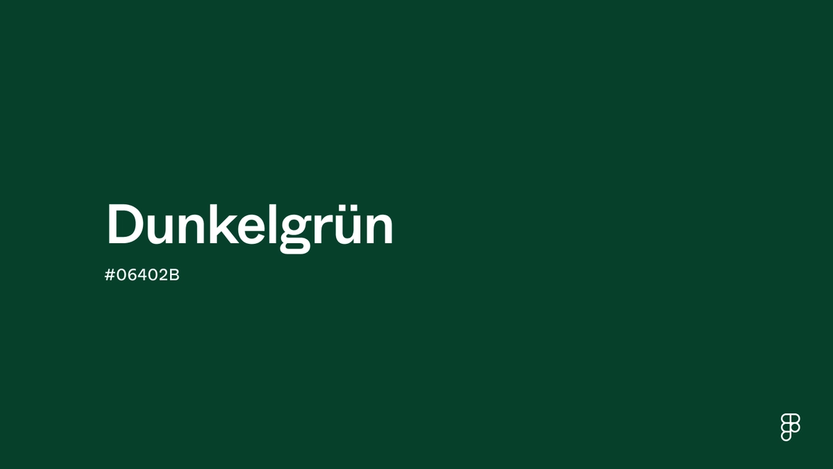 Farbe Dunkelgrün: Hex-Code, Paletten & Bedeutung | Figma