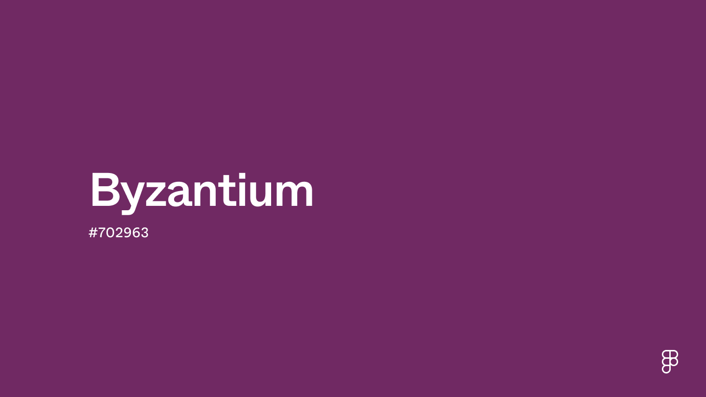 Byzantium Color: Hex Code, Palettes & Meaning | Figma