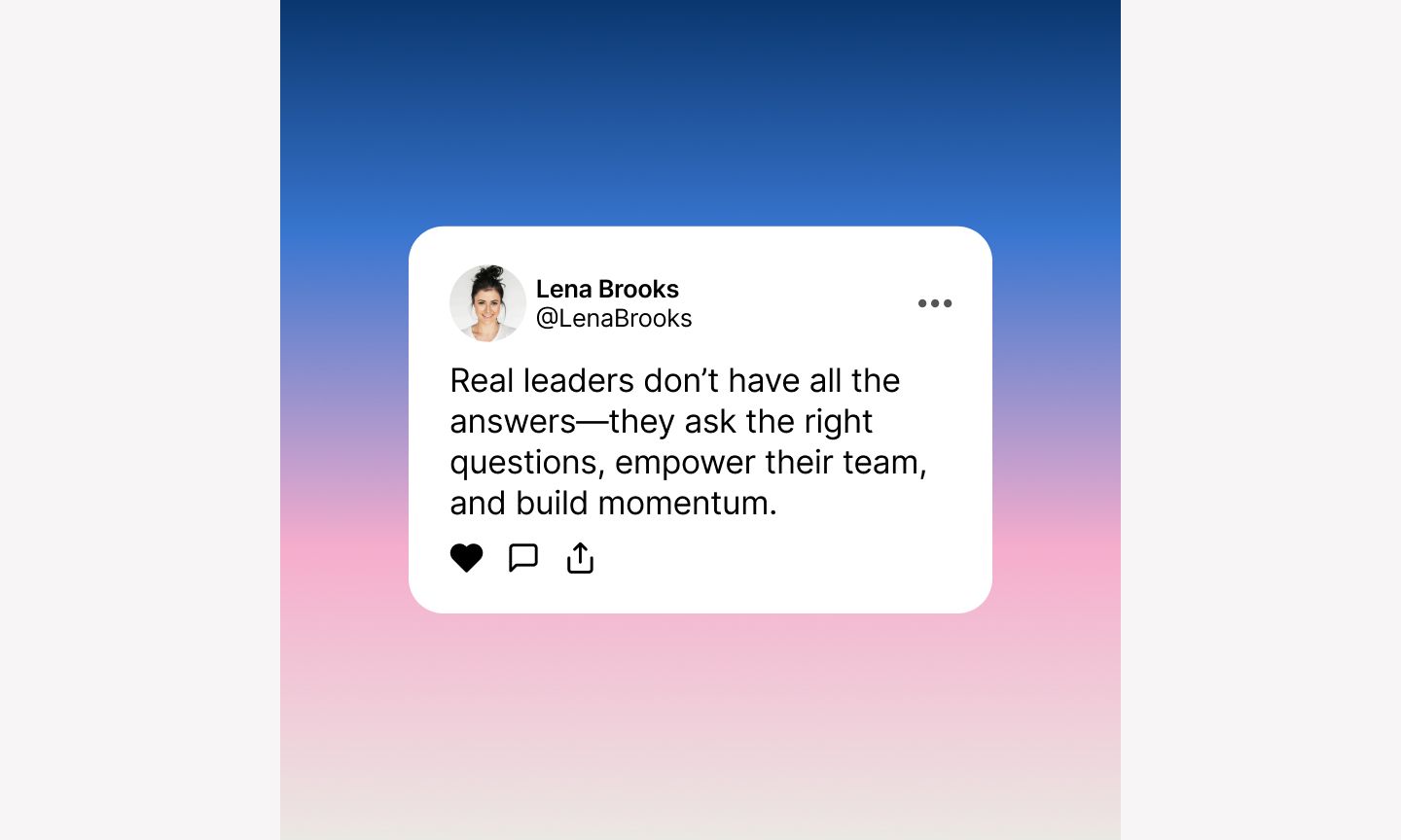 Figma’s gradient social proof Instagram ad template.