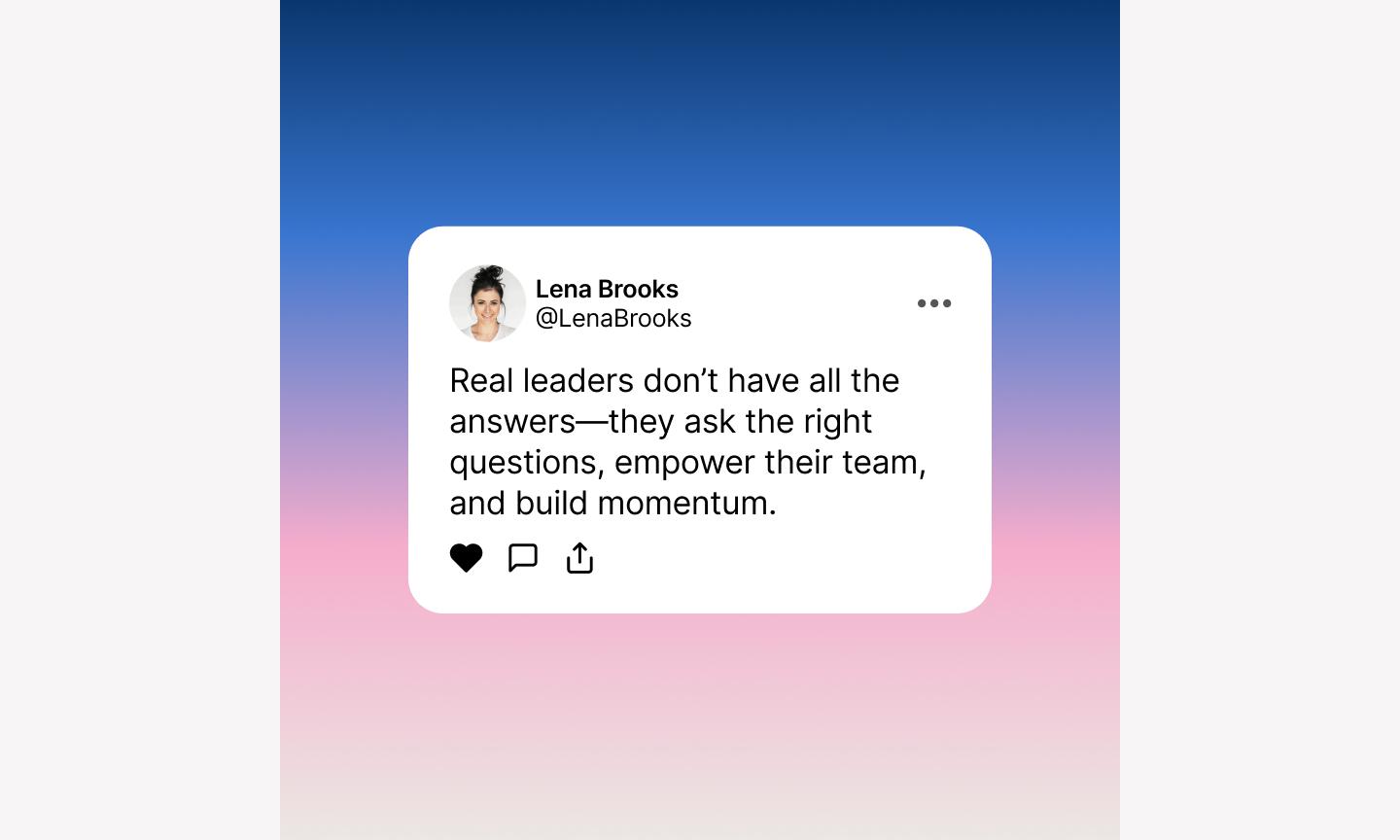 Figma’s gradient social proof Instagram ad template.