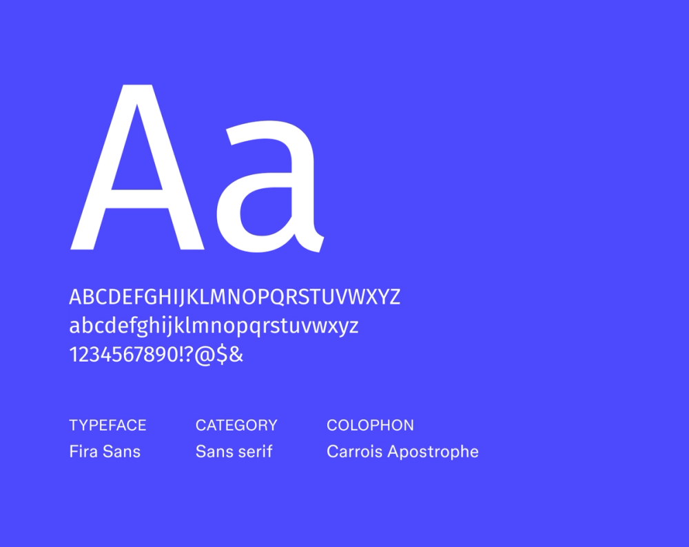 Fira Sans resume font example.
