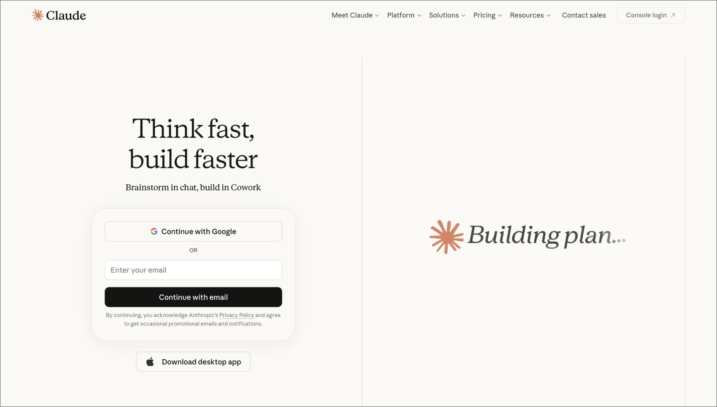 Homepage for Claude Design, an AI prototyping tool.