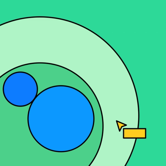 section of a Euler diagram with hovering mouse cursor