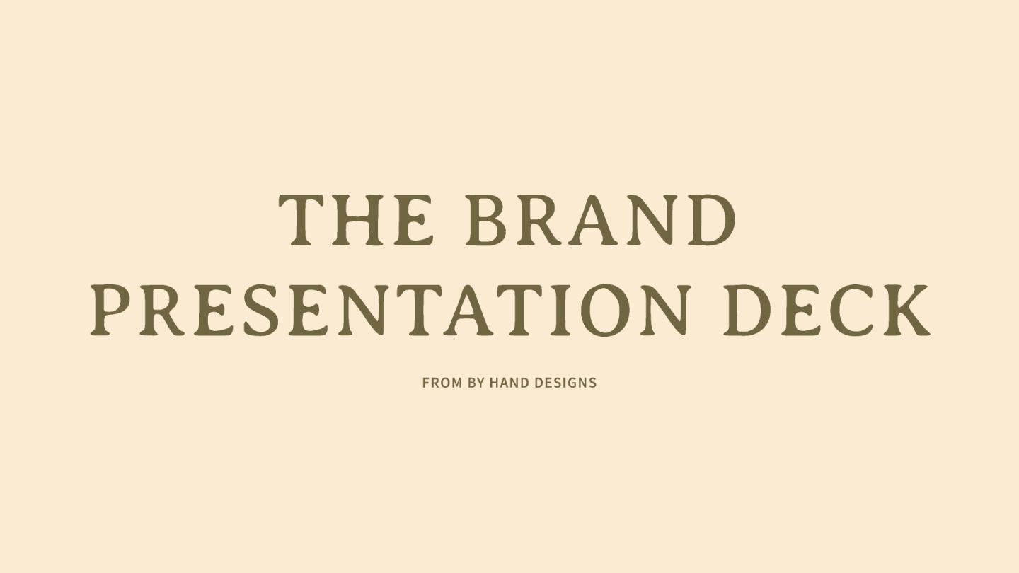 Sepia-toned pitch deck template 