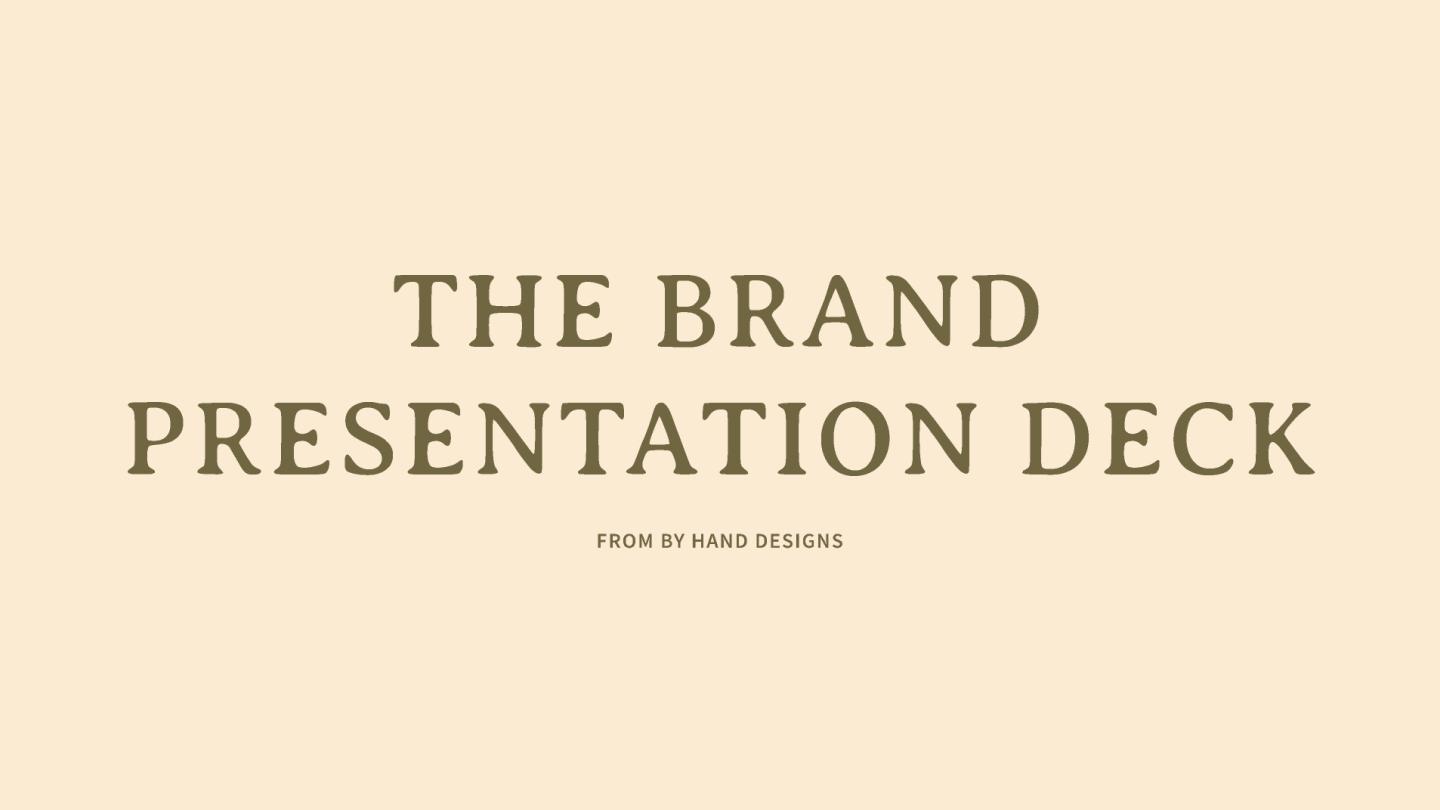 Sepia-toned pitch deck template