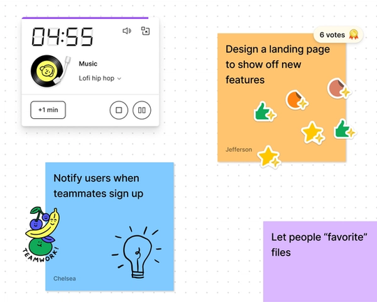 Notes avec timer et musique