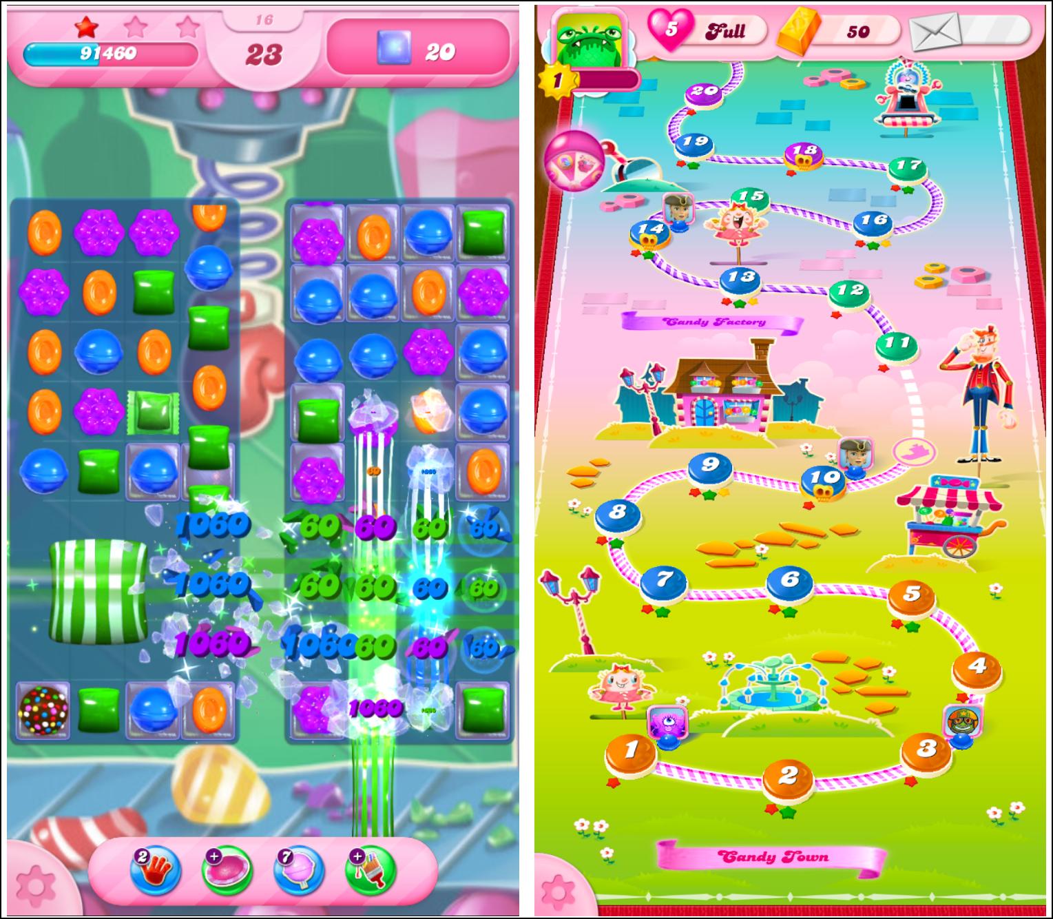 Candy Crush, a game created by King