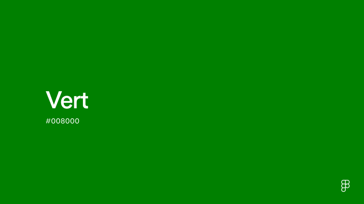 Couleur vert : Code Hex, Palettes & Signification | Figma