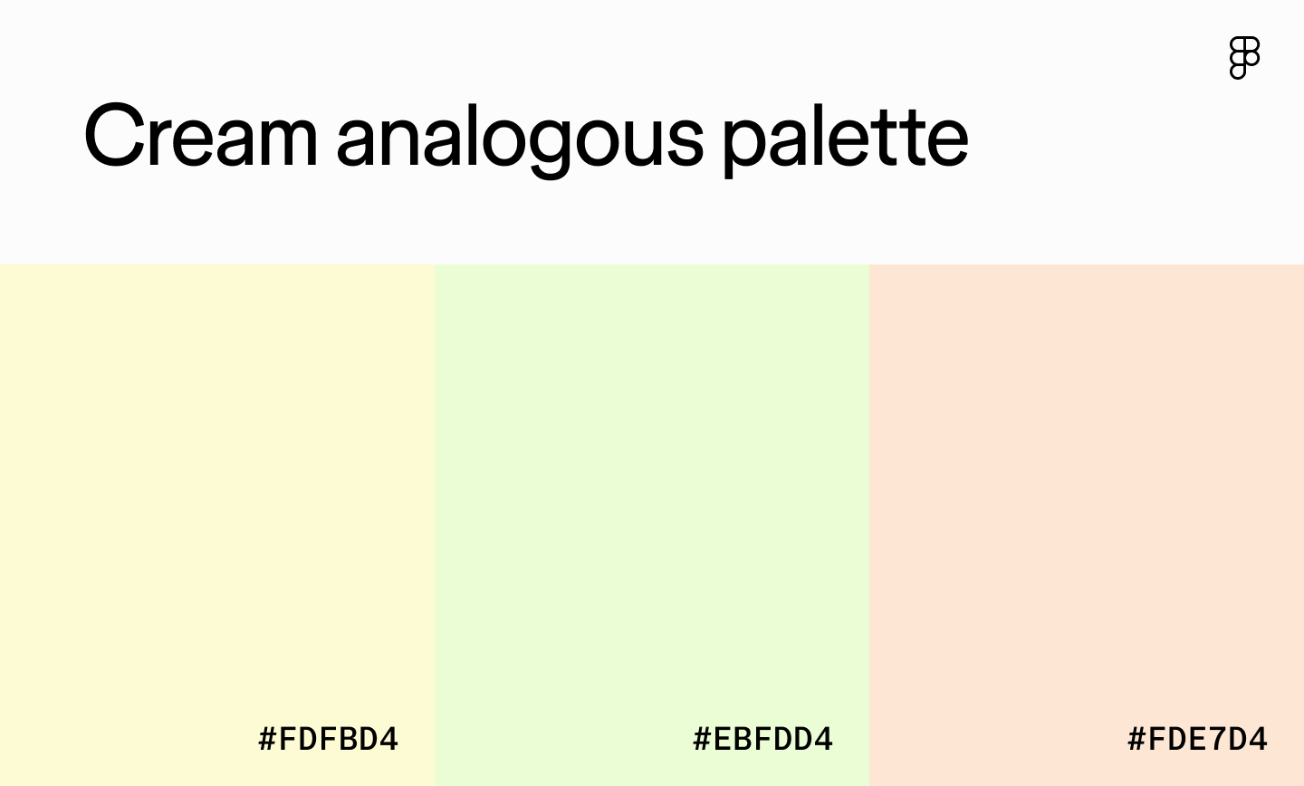 Cream analogous palette
