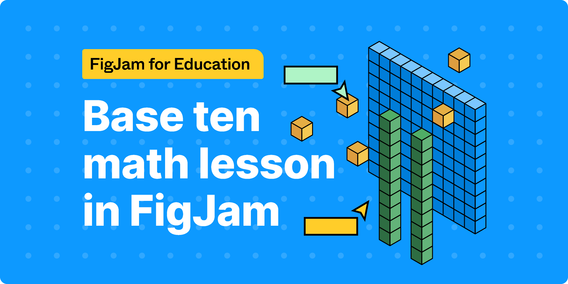 Base ten math lesson in FigJam