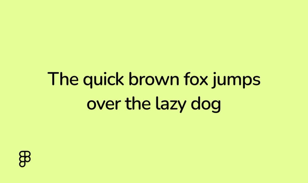 Example text showing Nunito font.