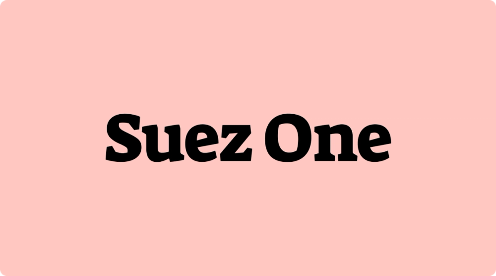 Suez One font for logo design