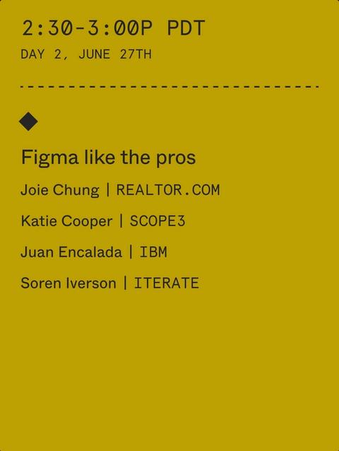 2:30-3:00 pm: Figma like the pros