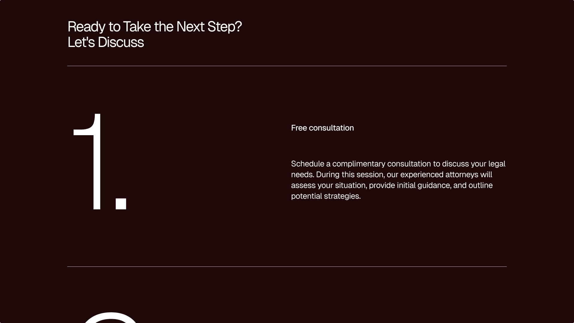 A screenshot of Figma’s sincere professional legal services landing page template