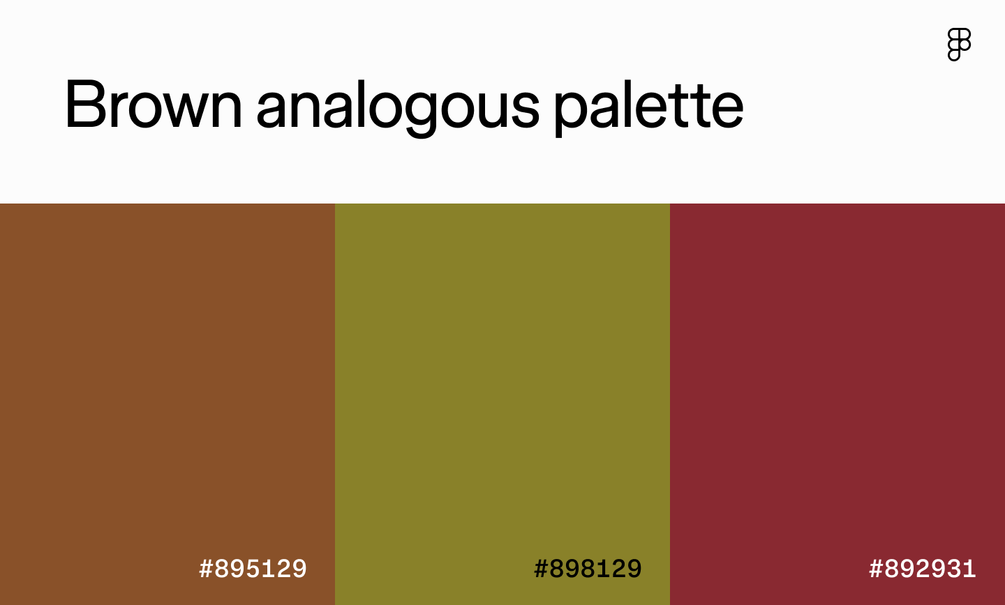 Brown analagous palette