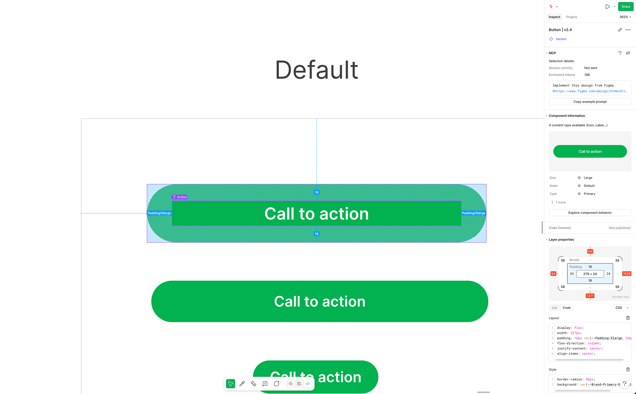 Button inspection on Dev Mode