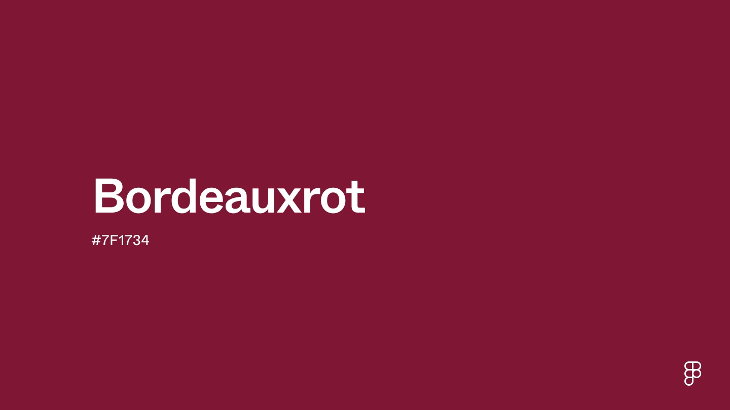 color Bordeauxrot