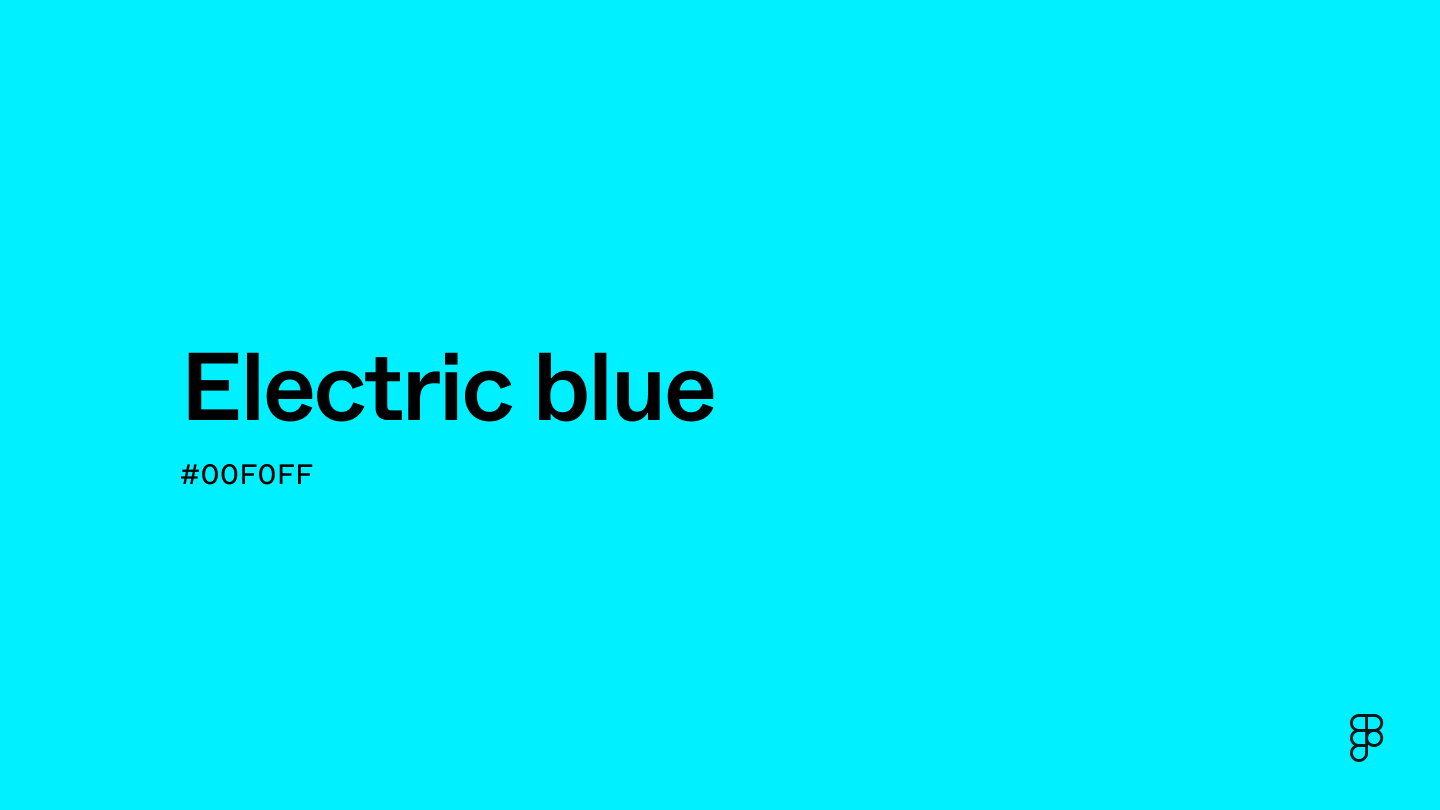 Electric Blue Raspberry Color Electric Blue Color: Hex Code, Palettes & Meaning | Figma