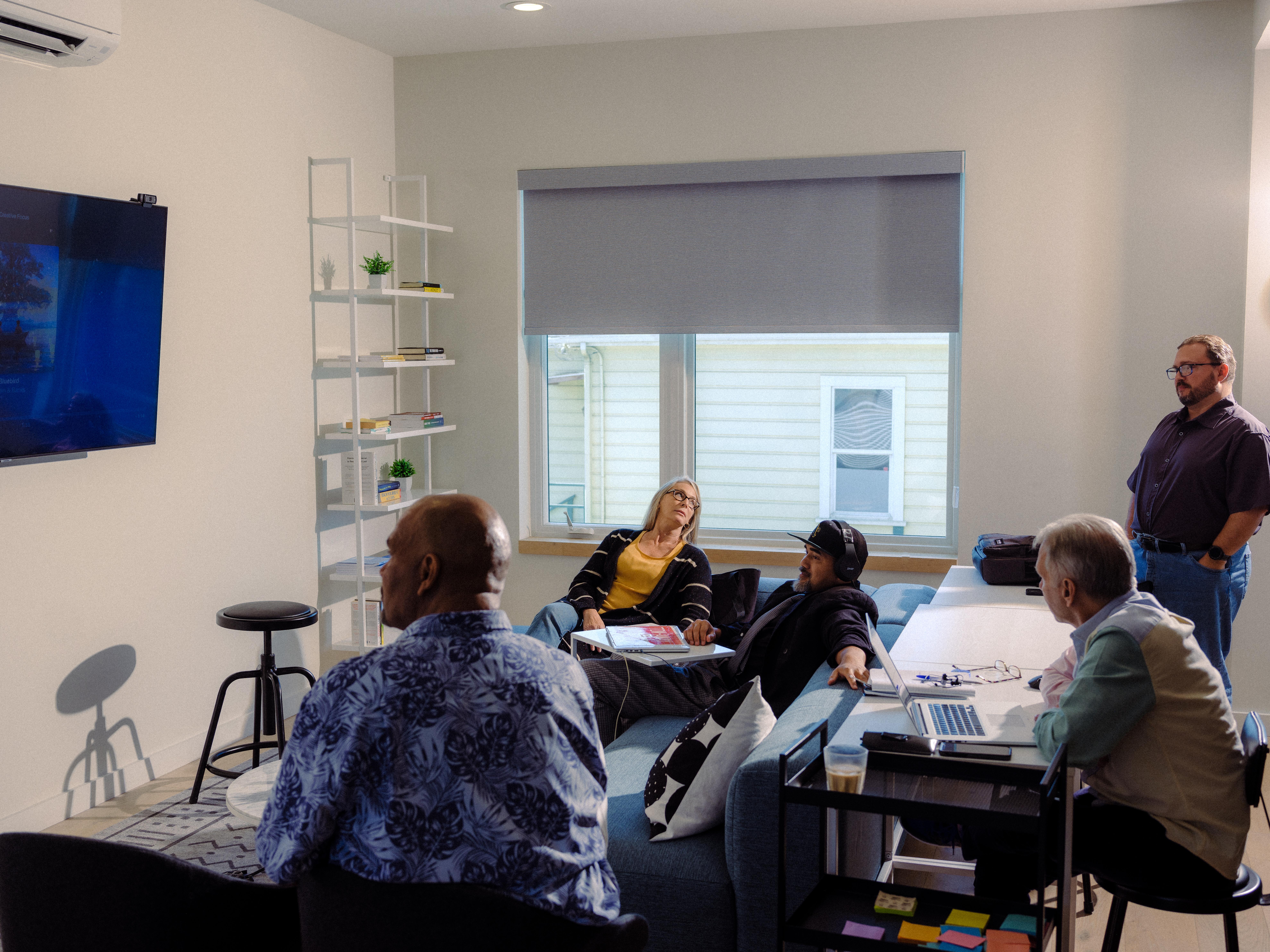 CROP fellows sit in the classroom.