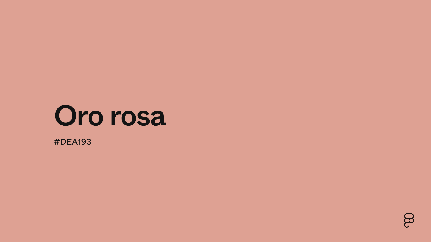color Oro rosa