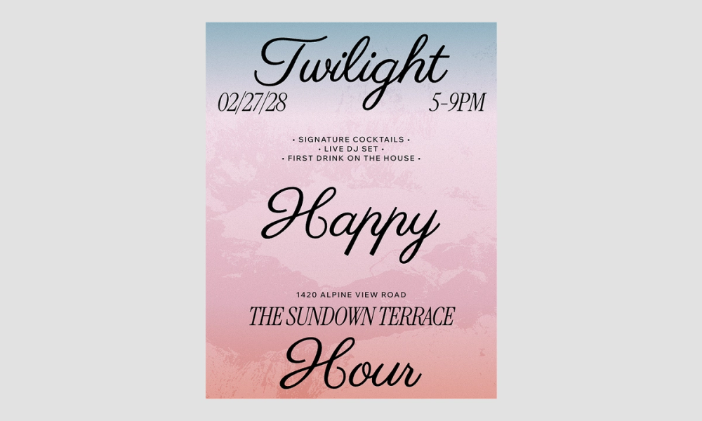 Cocktail party event flyer free flyer template.